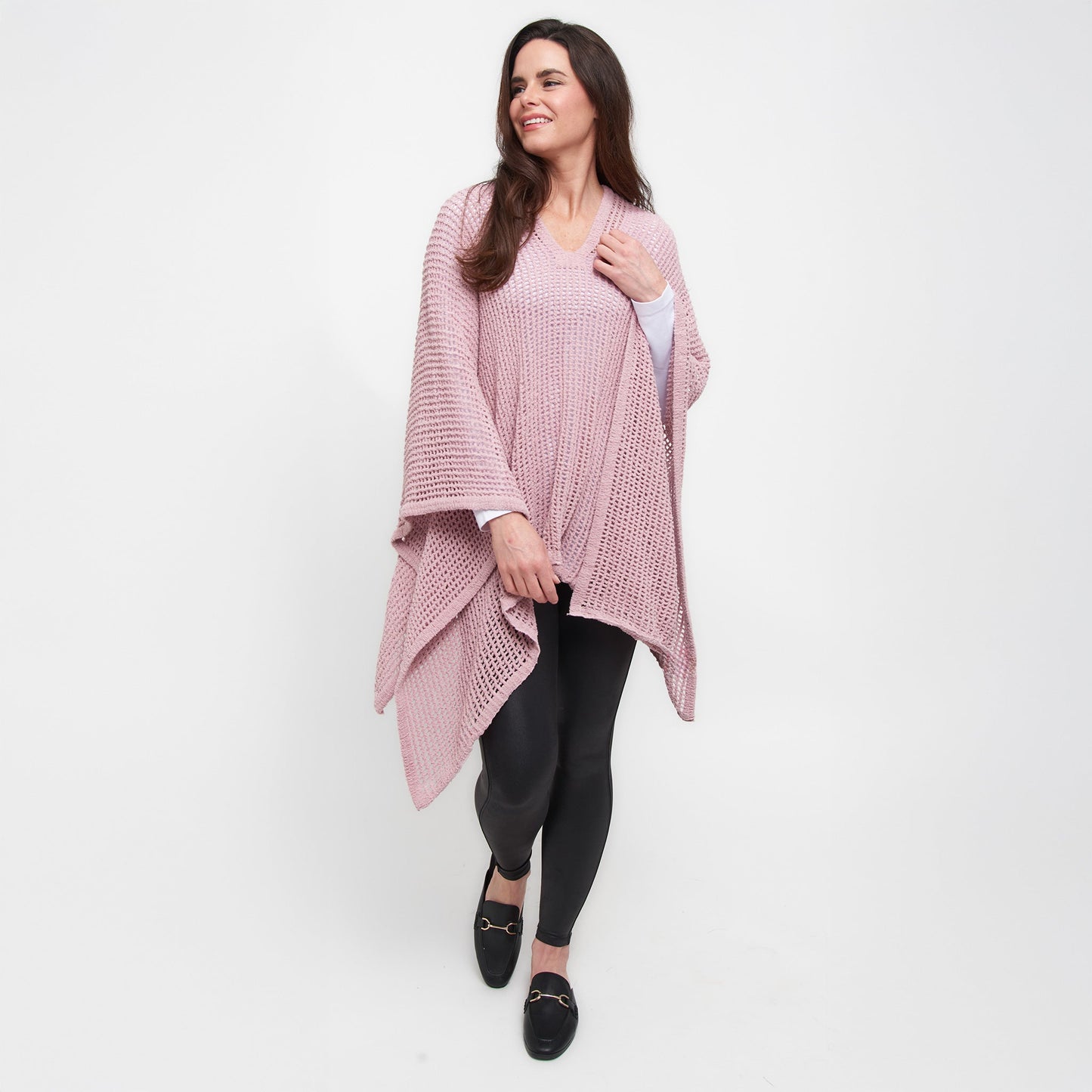 Presley Open Sweater Knit Poncho