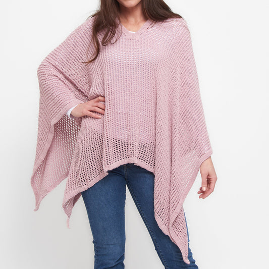 Presley Open Sweater Knit Poncho