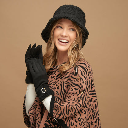 Morgan Teddy Bear Cuff Gloves