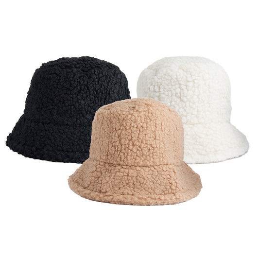 6 Piece Morgan Teddy Bear Bucket Hat Assortment