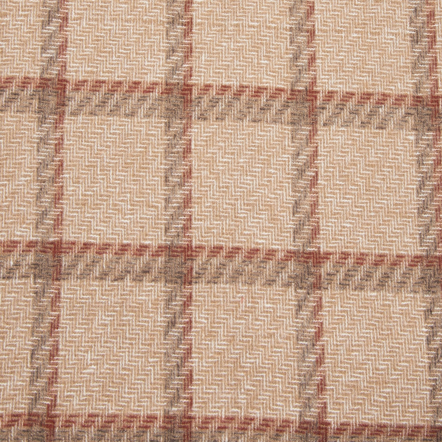 Cameron Wool Blend Windowpane Scarf