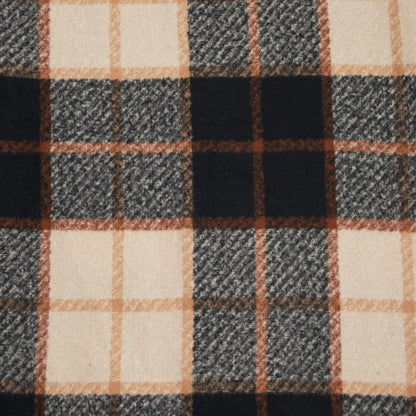 Kylie Windowpane Plaid Fringe Scarf