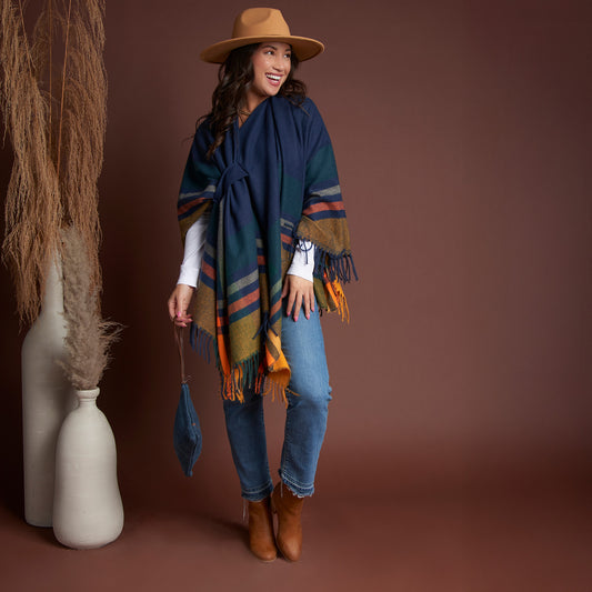 Sidney Fringe Wrap with Loop