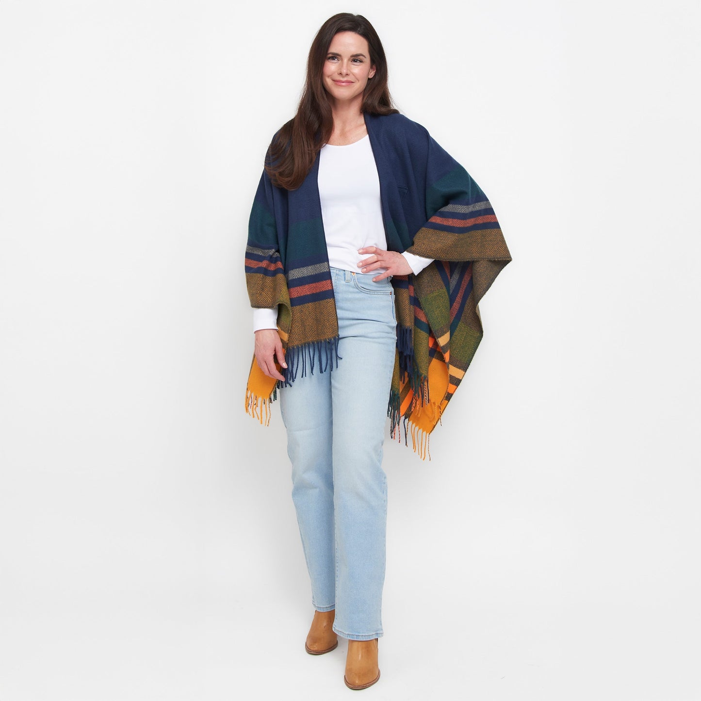 Sidney Fringe Wrap with Loop