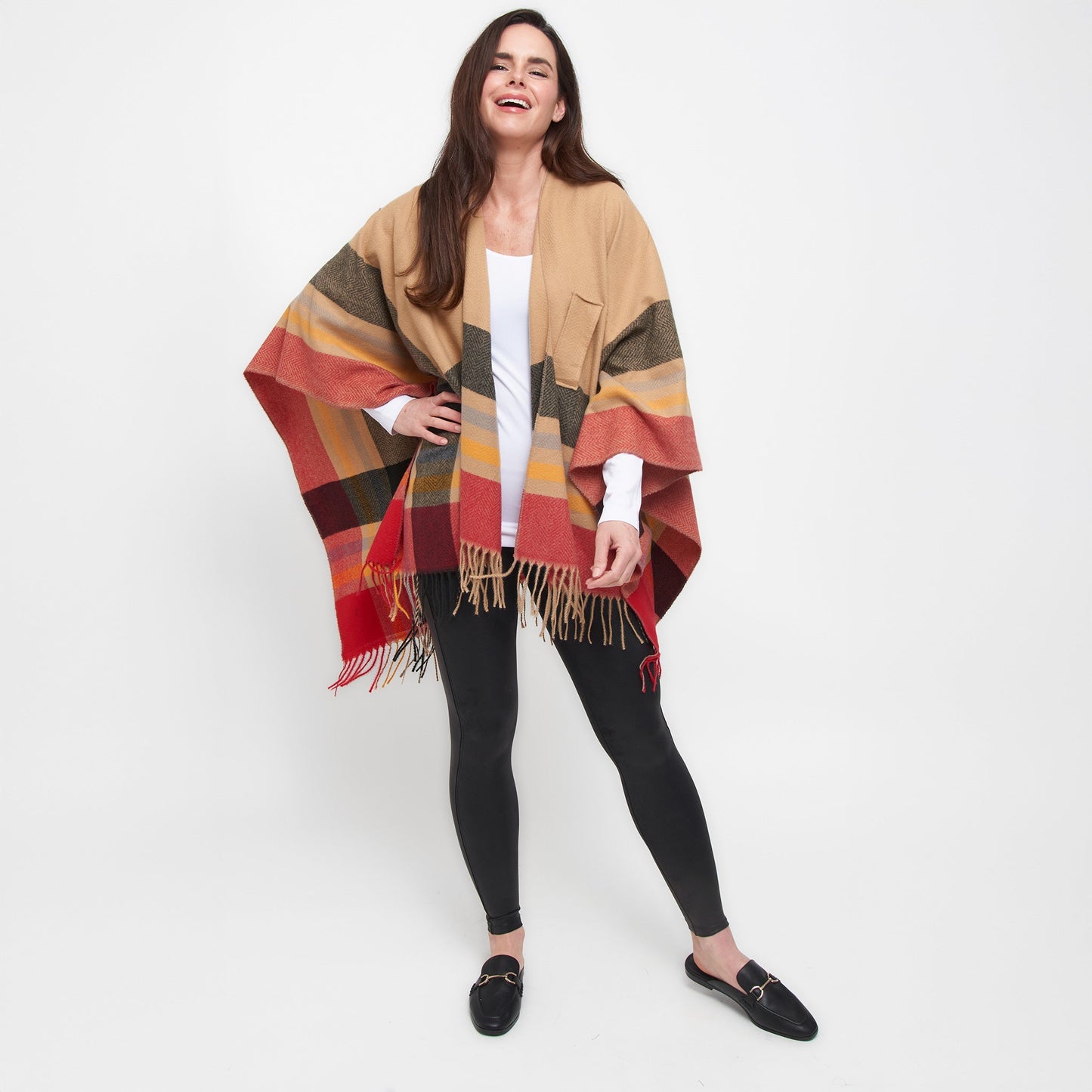 Sidney Fringe Wrap with Loop