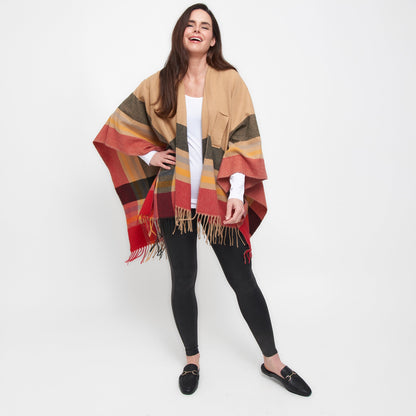Sidney Fringe Wrap with Loop