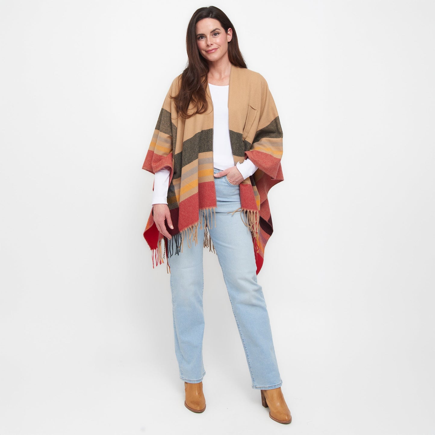 Sidney Fringe Wrap with Loop