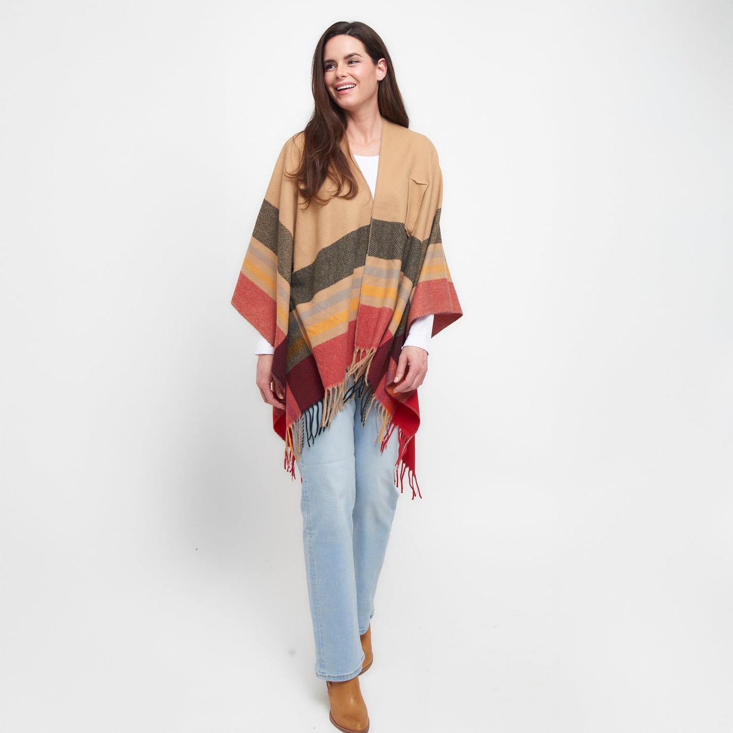 Sidney Fringe Wrap with Loop
