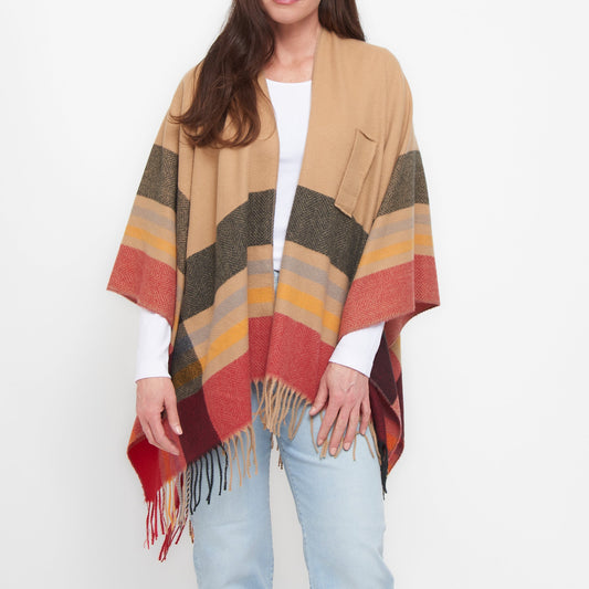 Sidney Fringe Wrap with Loop