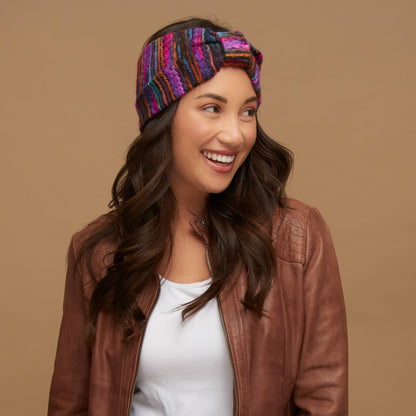Emmy Striped Knotted Winter Headband