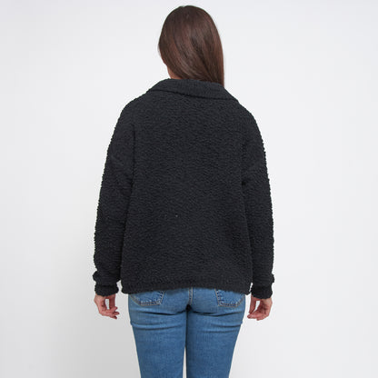 Tylie Teddy Bear Knit Polo Sweater