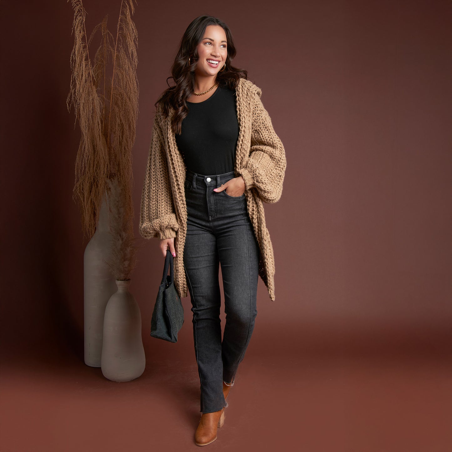 Kyler Chunky Hooded Cardigan