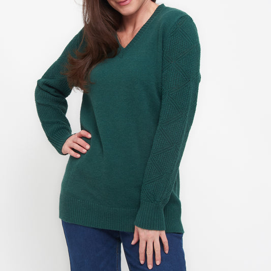 Emery Crochet Sleeve Sweater