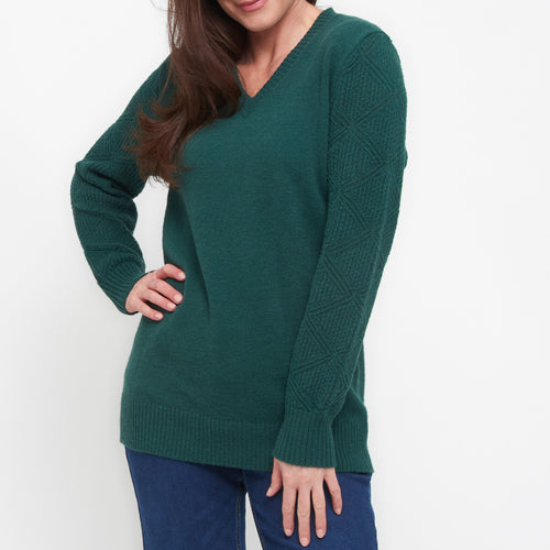 Emery Crochet Sleeve Sweater