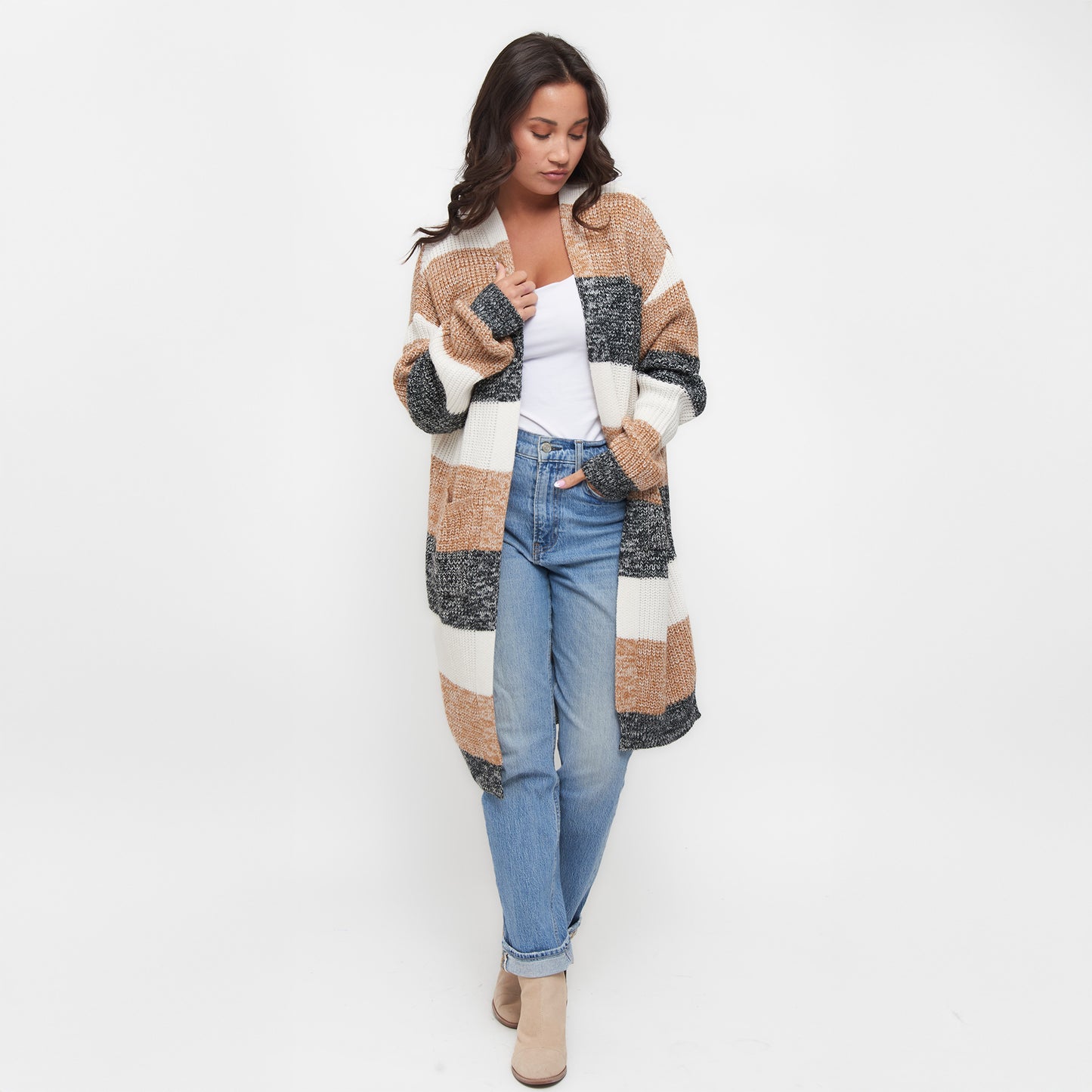 Greyson Color Block Cardigan