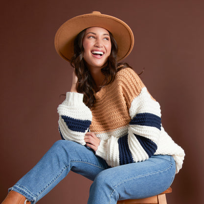 Kennedy Color Block Chunky Sweater