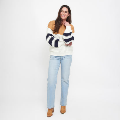 Kennedy Color Block Chunky Sweater