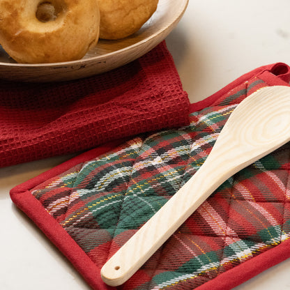3 Piece Holiday Plaid Kitchen Set