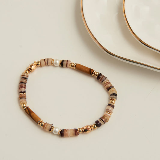 Carys Genuine Stone Stretch Bracelet