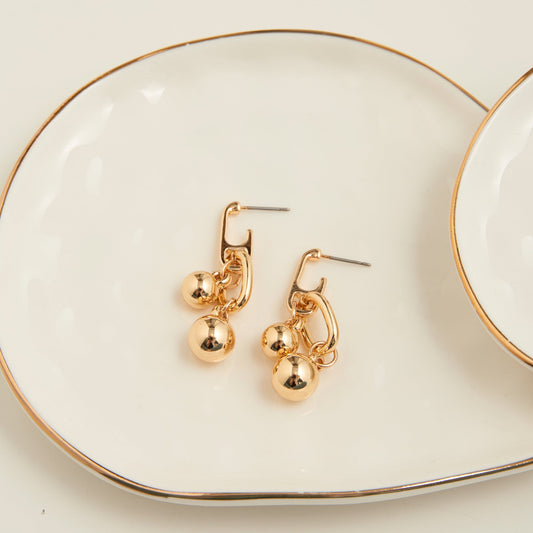 Rainey Oval Link Drop Earrings