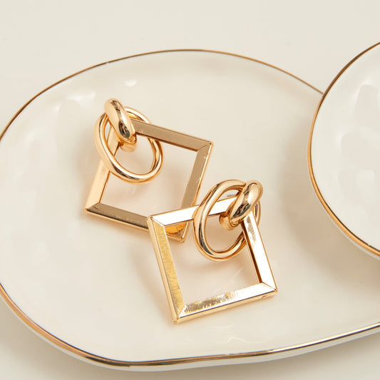 Amie Geometric Layered Earrings