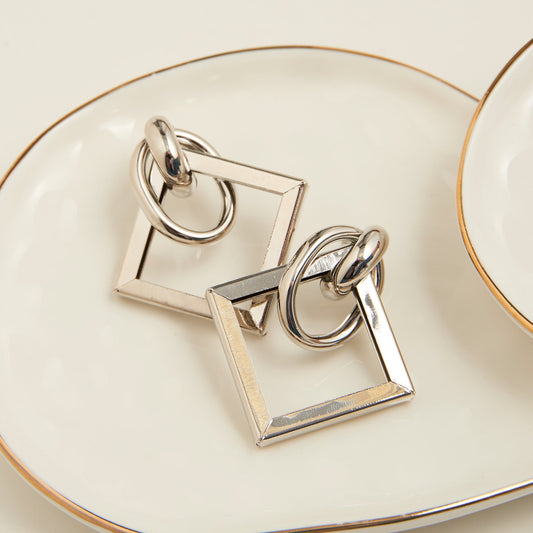 Amie Geometric Layered Earrings