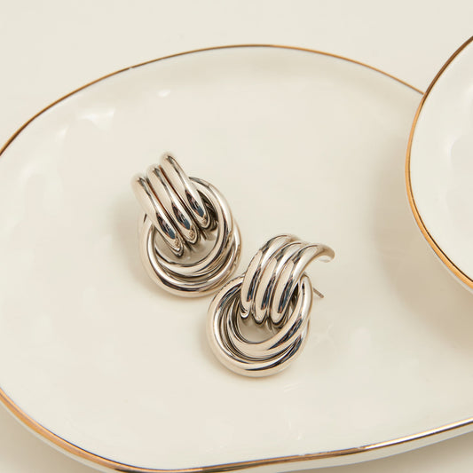 Solara Triple Knot Earrings