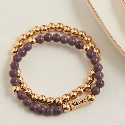 Hollynd Blessed Stretch Bracelet Set
