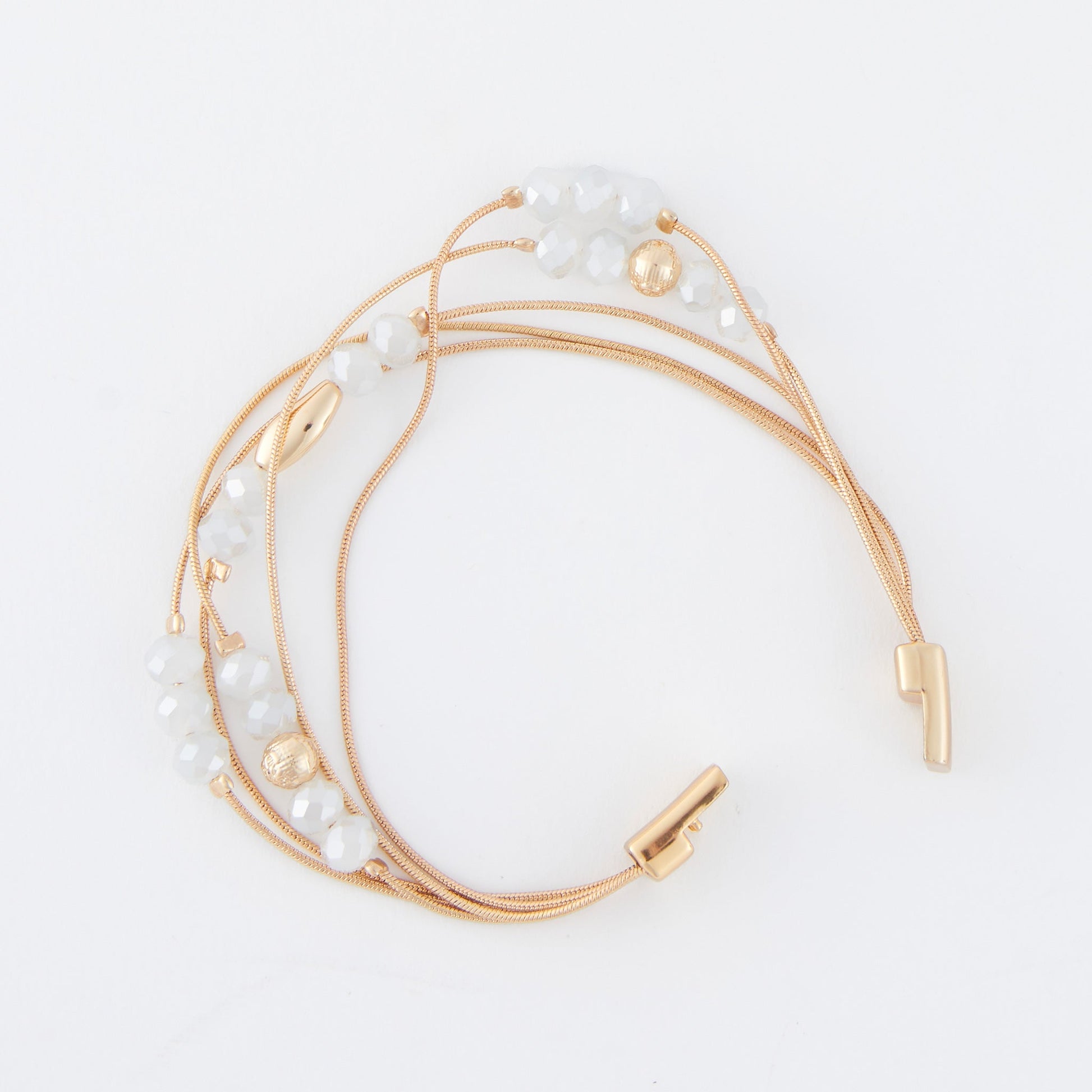 Jayne Beaded Multi Row Magnetic Bracelet