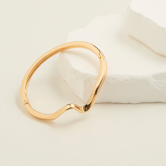 Lumi Arc Hinged Cuff Bracelet
