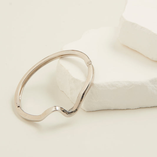 Lumi Arc Hinged Cuff Bracelet