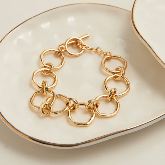 Simone Linked Toggle Bracelet