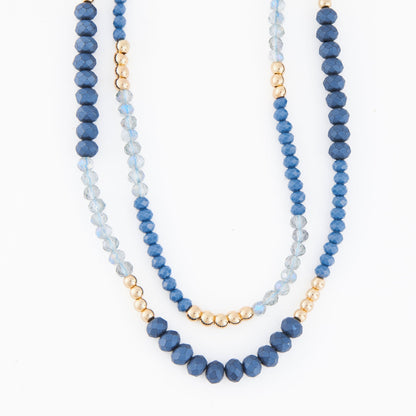 Arden Double Row Beaded Necklace