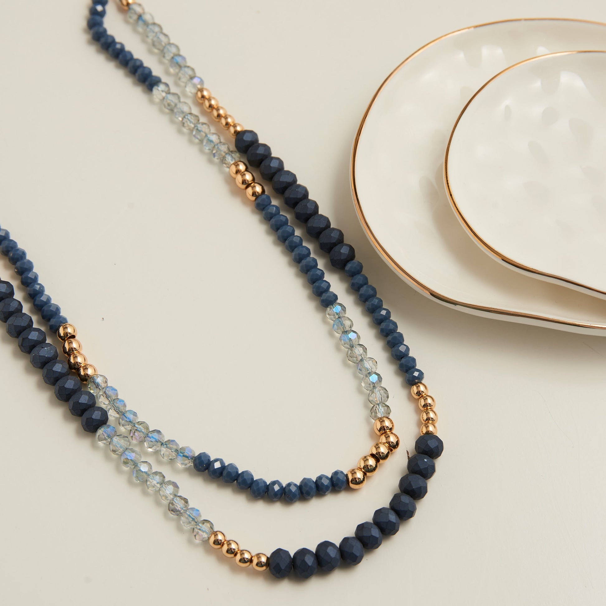 Arden Double Row Beaded Necklace