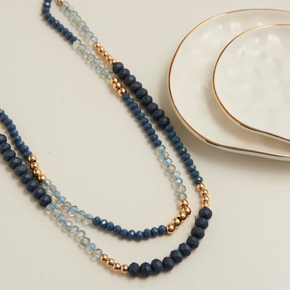 Arden Double Row Beaded Necklace