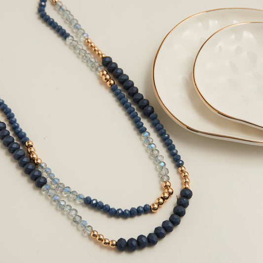 Arden Double Row Beaded Necklace