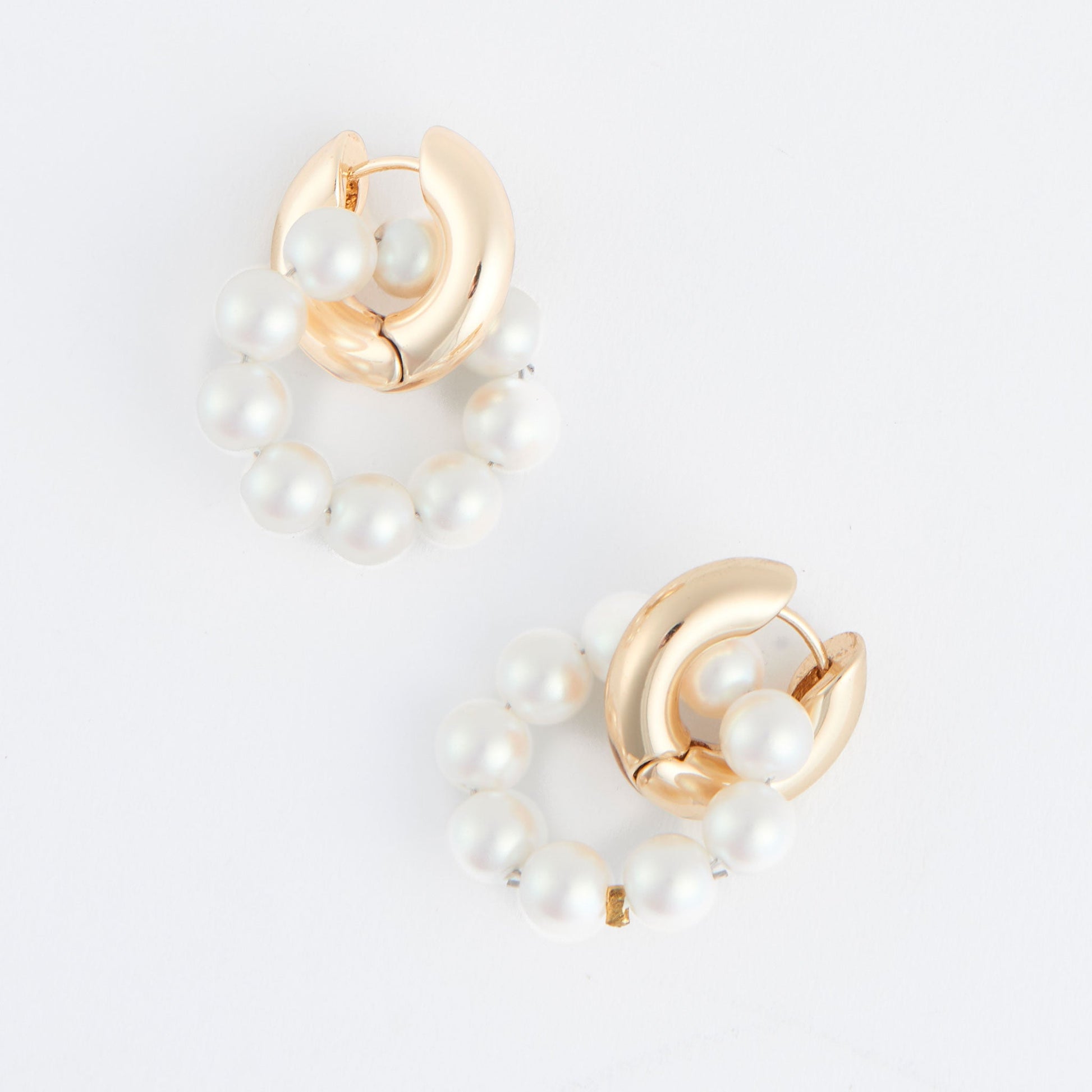 Vivienne Pearl Hoop Earrings