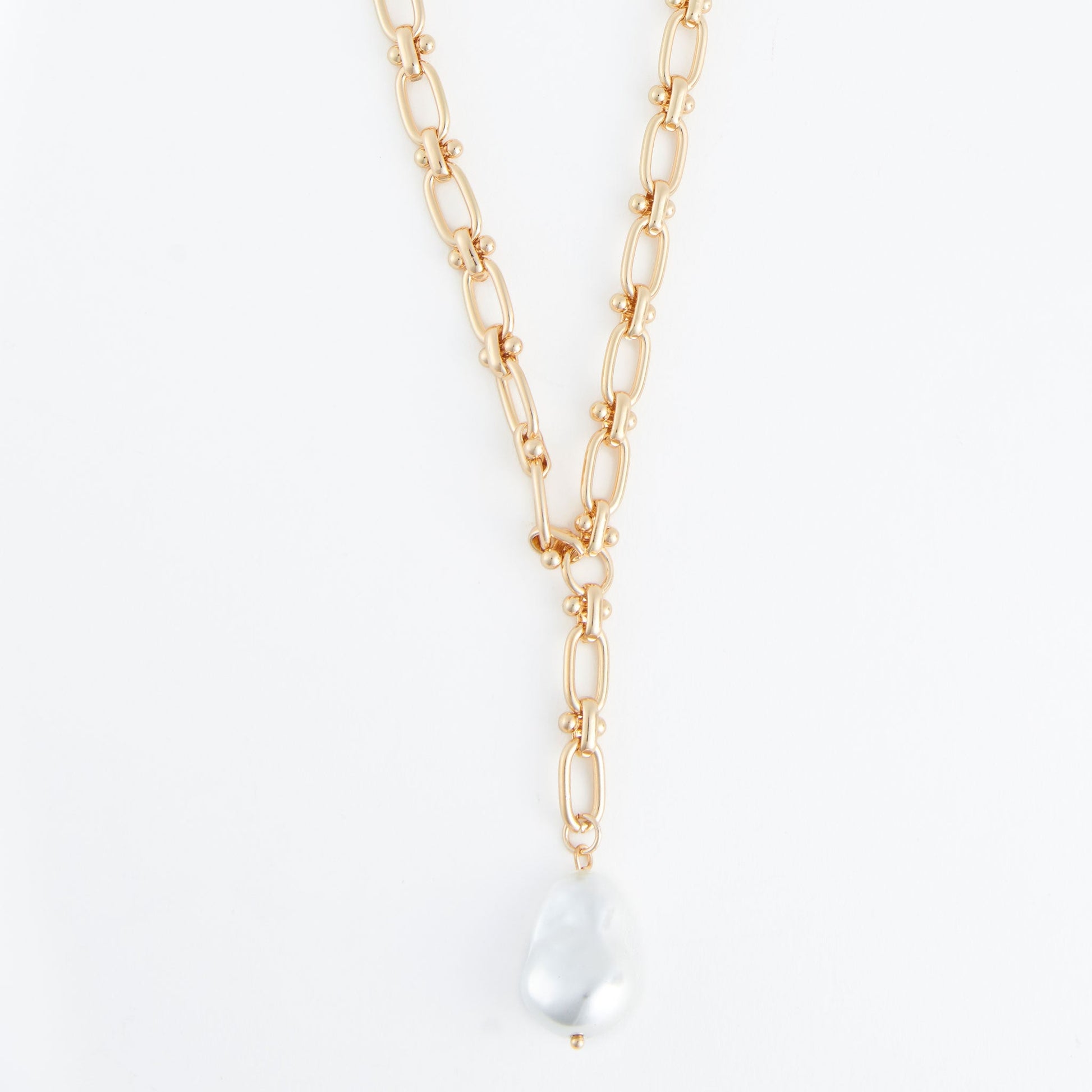 Renee Genuine Pearl Pendant Y-Necklace