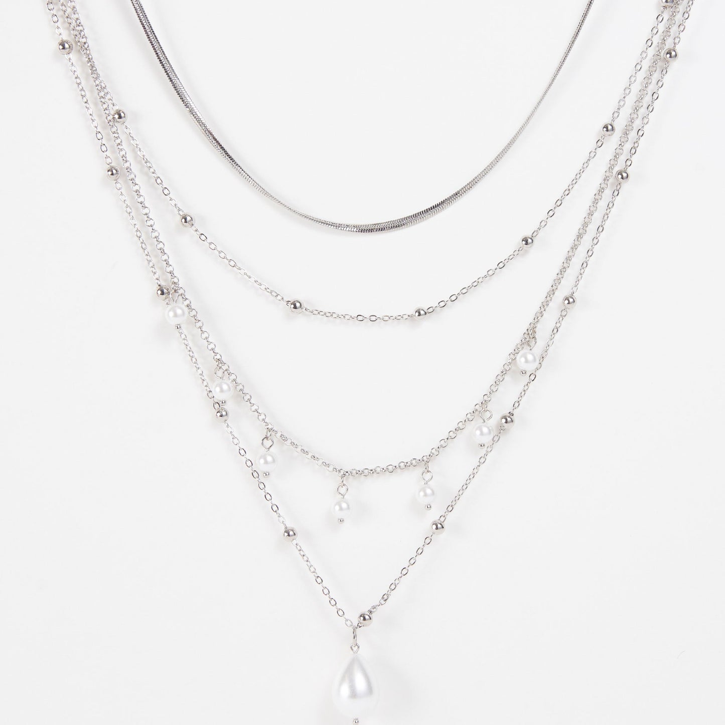 Wren Layered Genuine Pearl Pendant Necklace