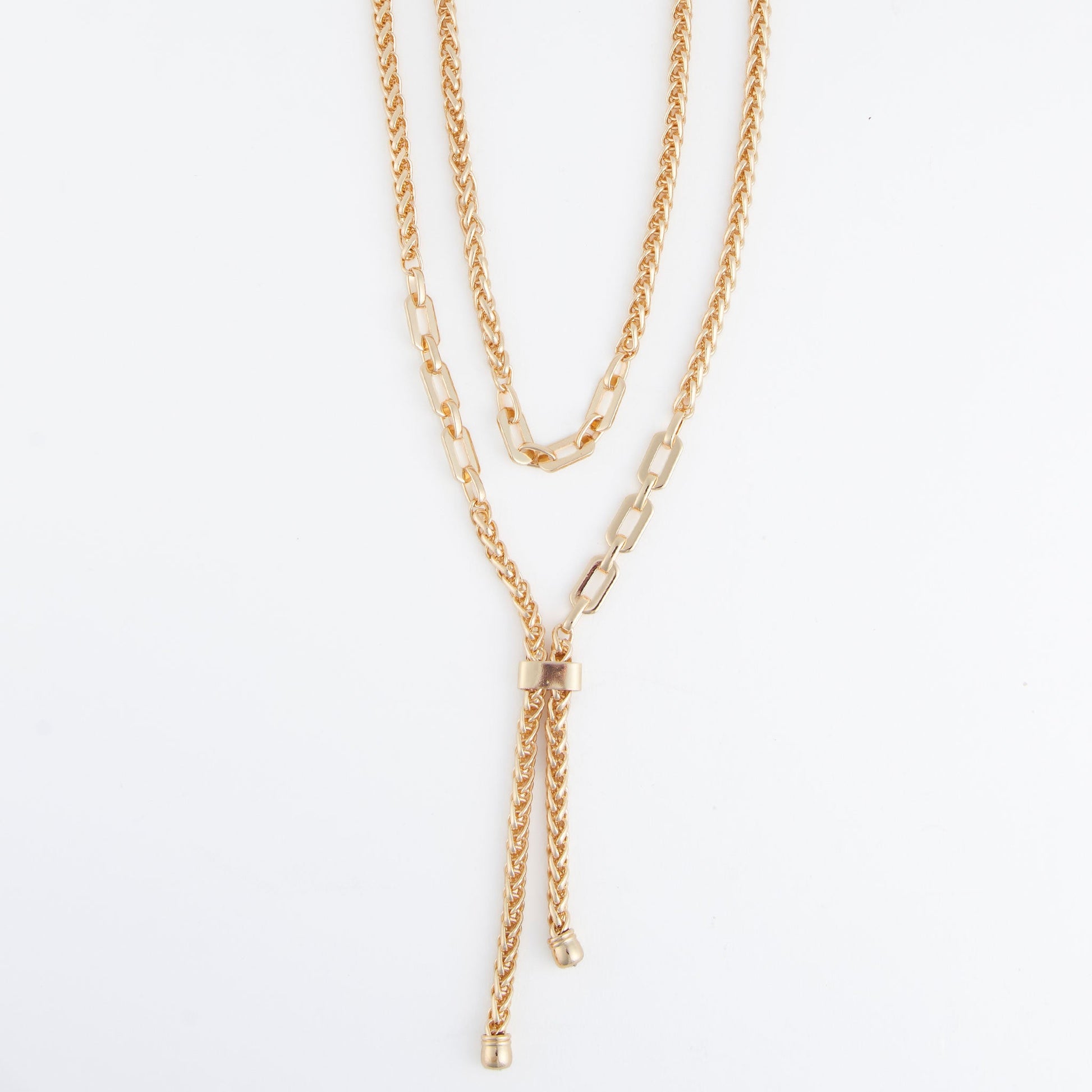Marlowe Chunky Layered Lariat Necklace