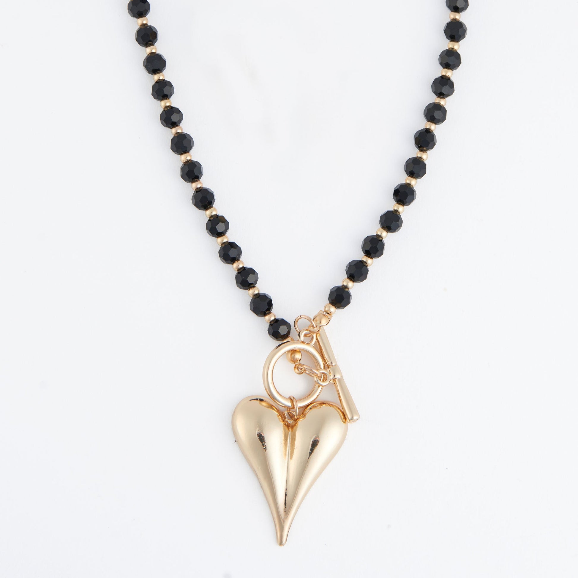 Violette Toggle Heart Pendant Necklace