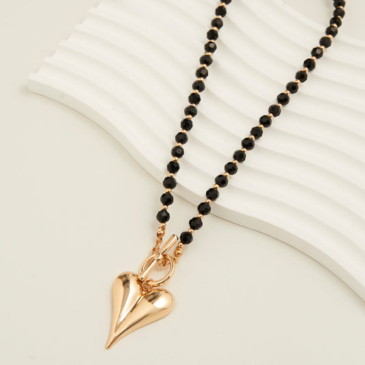 Violette Toggle Heart Pendant Necklace