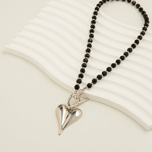 Violette Toggle Heart Pendant Necklace