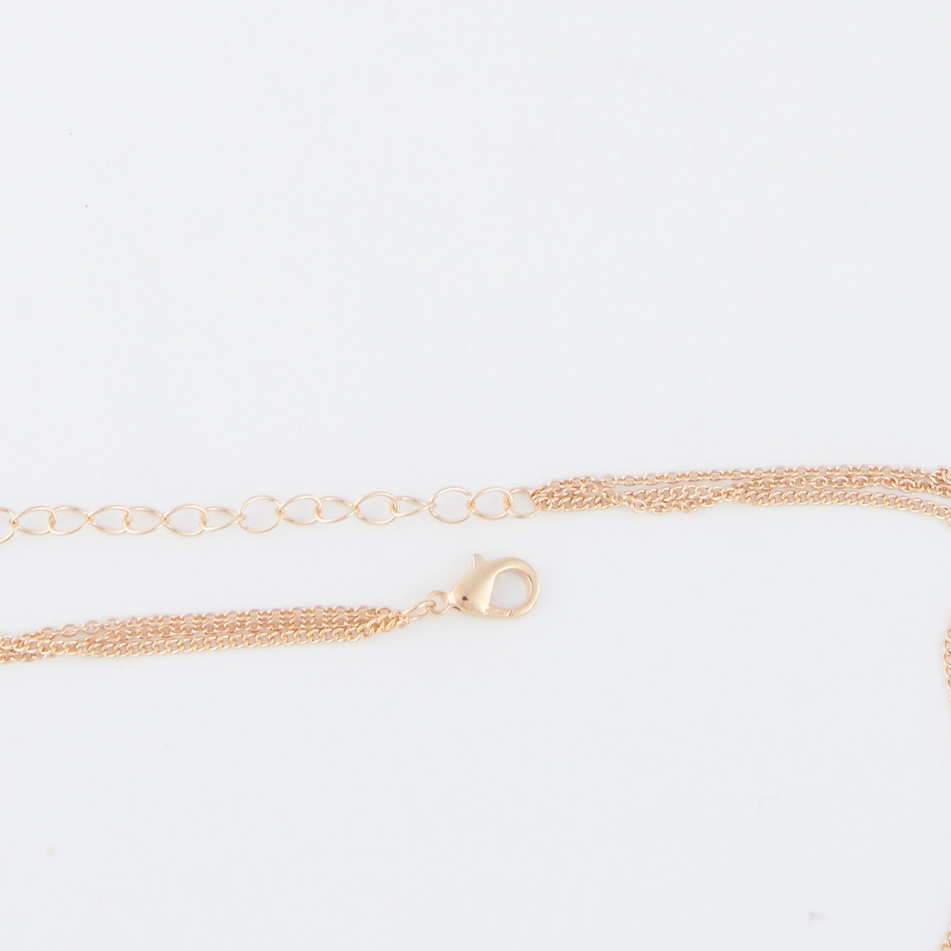 Char Side Cross Layered Necklace