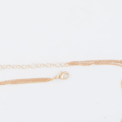 Char Side Cross Layered Necklace