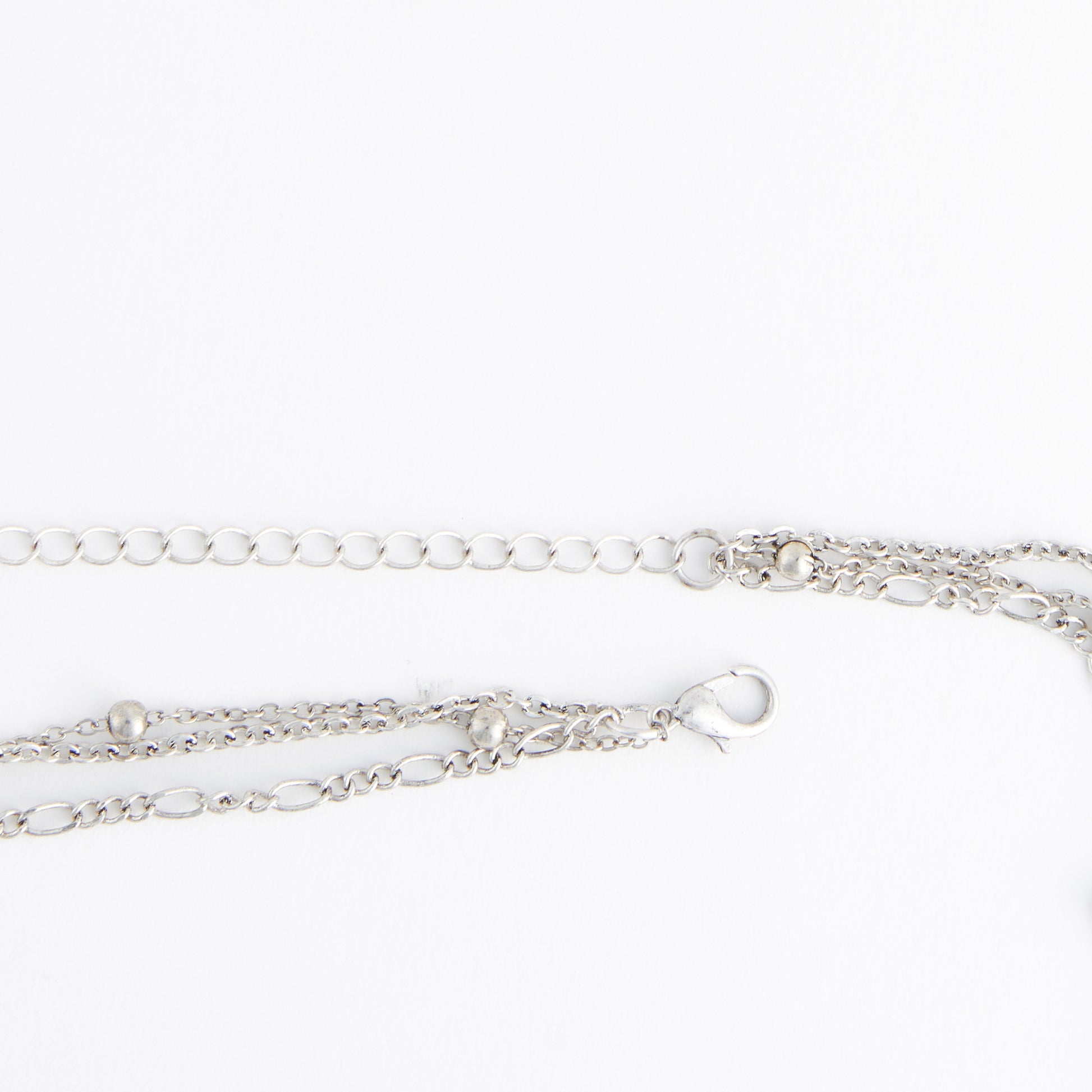 Milly Multi Row Genuine Turquoise Pendant Necklace