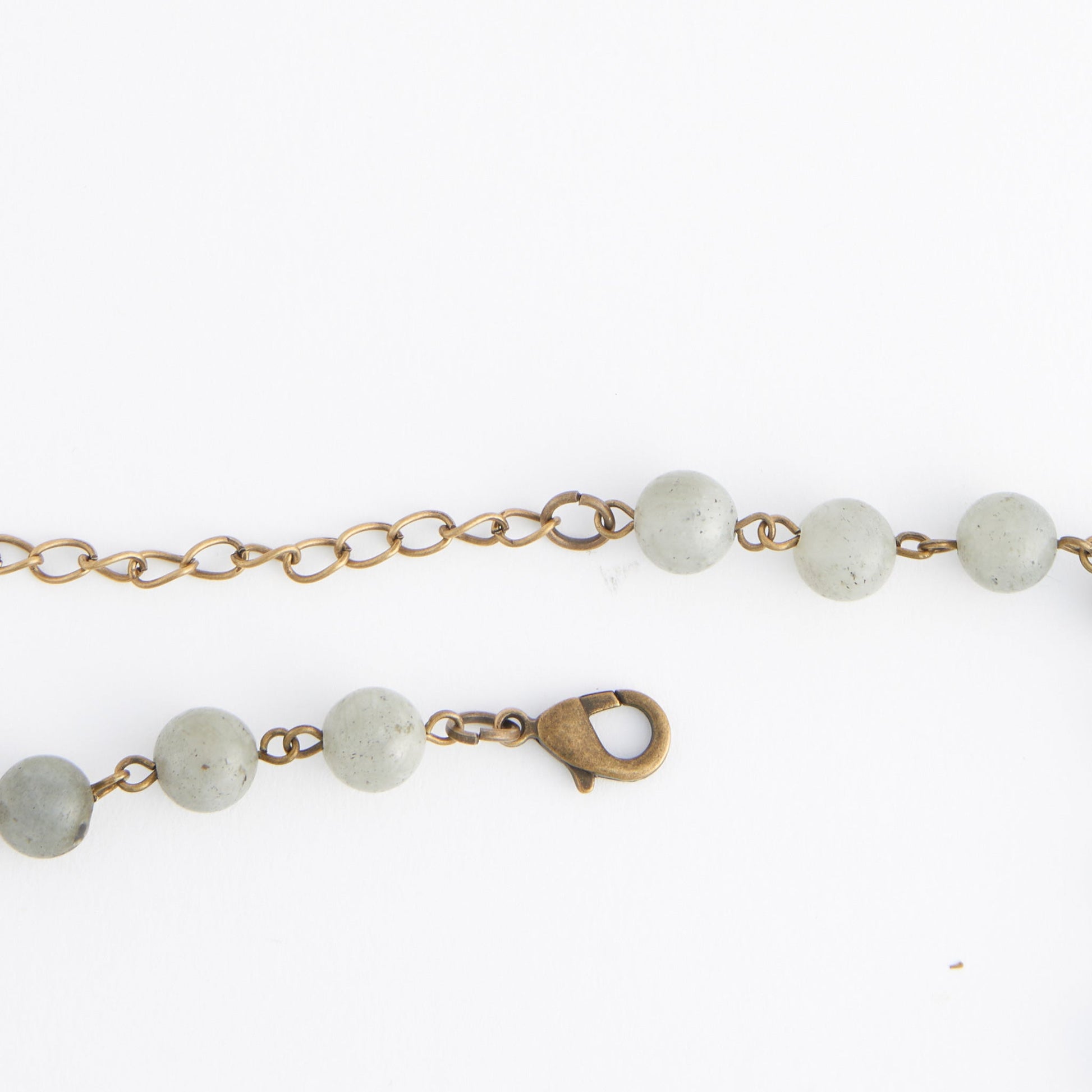Sarah Genuine Moonstone Hammered Ring Pendant Necklace