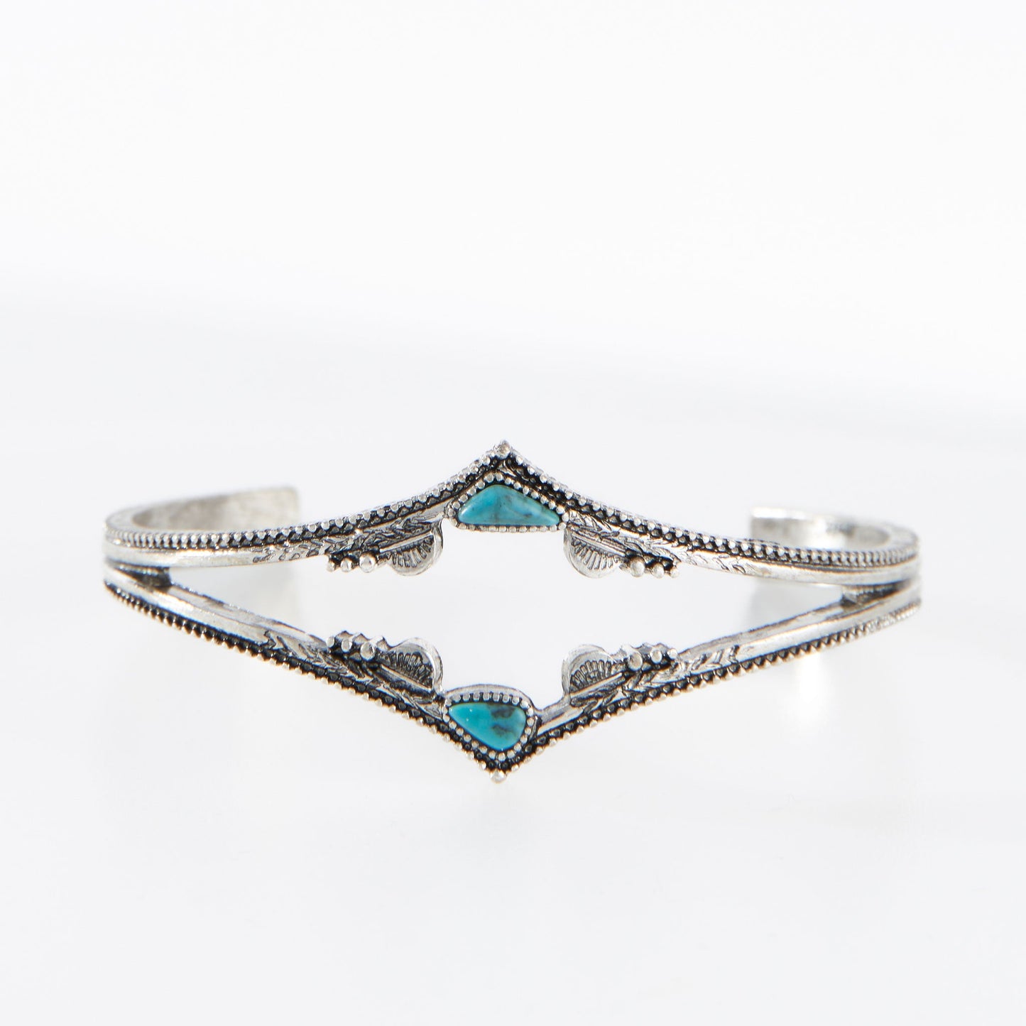 Colbie Genuine Turquoise Cuff Bracelet