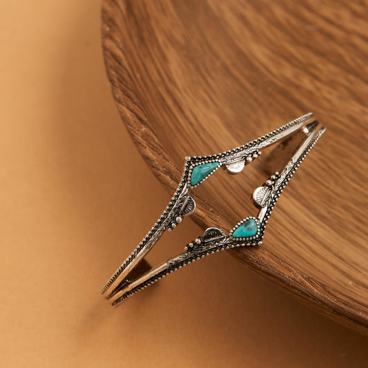 Colbie Genuine Turquoise Cuff Bracelet