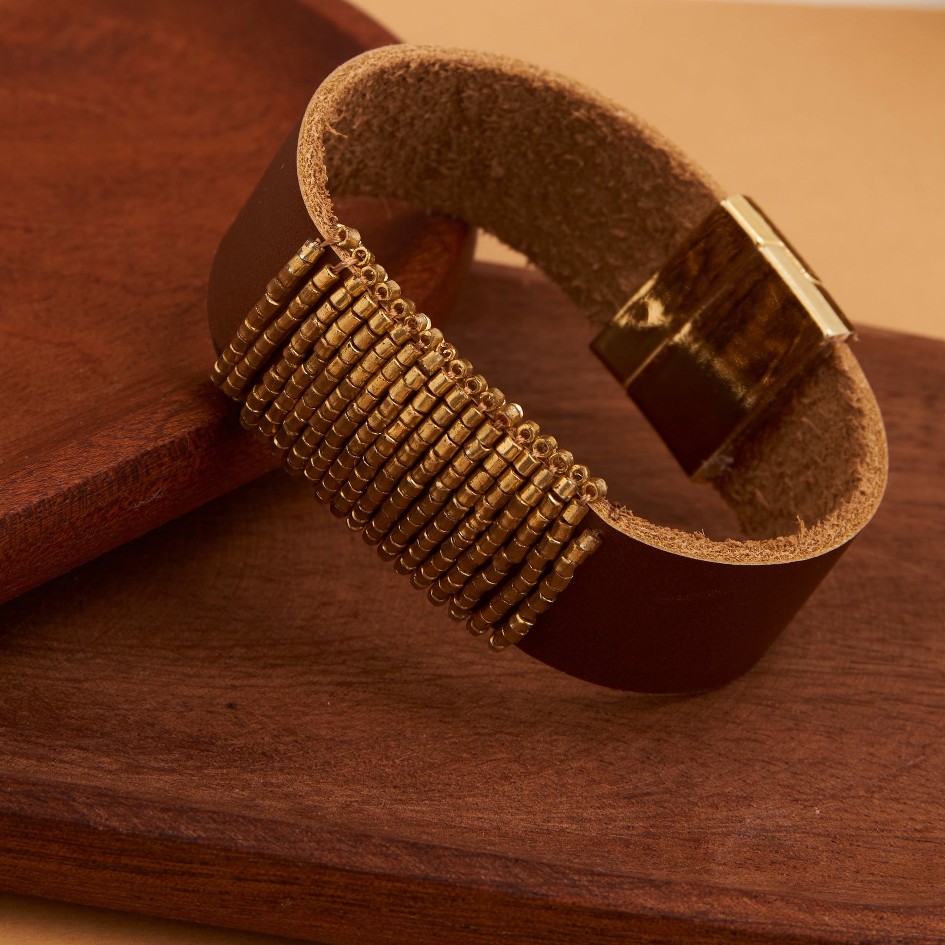 Avery Genuine Leather Magnetic Bracelet